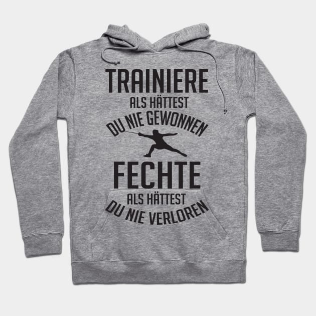 Fechte als hättest du nie verloren Hoodie by nektarinchen